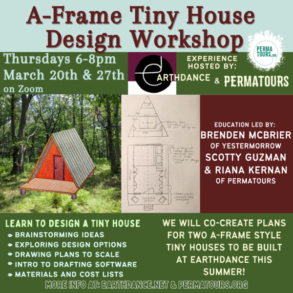 A-Frame Tiny House Design Workshop with Permatours - ON ZOOM